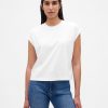 Lockeres, kurzes T-Shirt aus Supima®-Baumwolle Lockeres, kurzes T-Shirt aus Supima®-Baumwolle