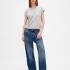 Lockeres, kurzes T-Shirt aus Supima®-Baumwolle Lockeres, kurzes T-Shirt aus Supima®-Baumwolle