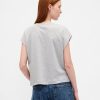 Lockeres, kurzes T-Shirt aus Supima®-Baumwolle Lockeres, kurzes T-Shirt aus Supima®-Baumwolle