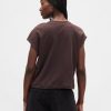 Lockeres, kurzes T-Shirt aus Supima®-Baumwolle Lockeres, kurzes T-Shirt aus Supima®-Baumwolle