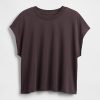 Lockeres, kurzes T-Shirt aus Supima®-Baumwolle Lockeres, kurzes T-Shirt aus Supima®-Baumwolle