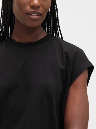 Lockeres, kurzes T-Shirt aus Supima®-Baumwolle