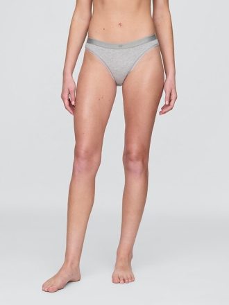 Logo-Bikini aus Bio-Stretch-Baumwolle