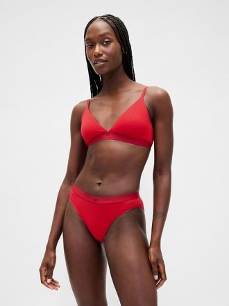 Logo-Bikini aus Bio-Stretch-Baumwolle