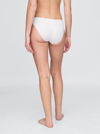 Logo-Bikini aus Bio-Stretch-Baumwolle