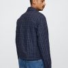 Lässige Jacke aus Leinen-Baumwolle mit Karomuster Lässige Jacke aus Leinen-Baumwolle mit Karomuster