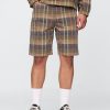 Lässige karierte Canvas-Shorts Lässige karierte Canvas-Shorts