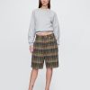Lässige karierte Canvas-Shorts Lässige karierte Canvas-Shorts