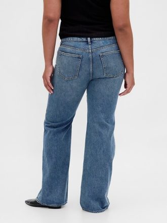 Lässige Schlagjeans mit mittelhohem Bund