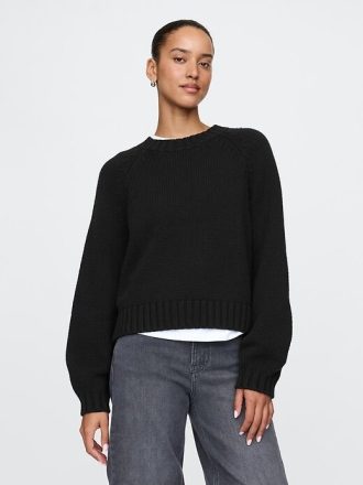 Lässiger Pullover mit Ballonärmeln