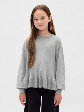 Lässiger Schößchenpullover für Kinder