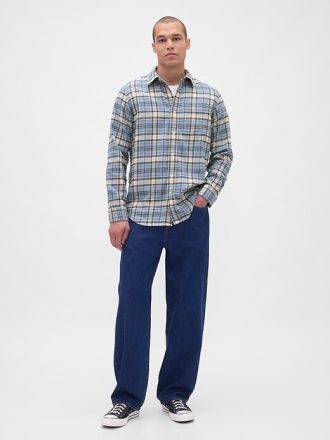 Lässiges Flanellhemd aus Bio-Baumwolle