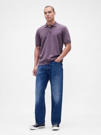 Lässiges Piqué-Poloshirt