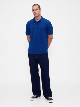 Lässiges Piqué-Poloshirt