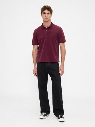 Lässiges Piqué-Poloshirt