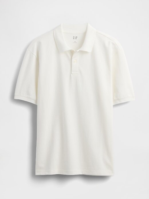 Lässiges Piqué-Poloshirt Lässiges Piqué-Poloshirt