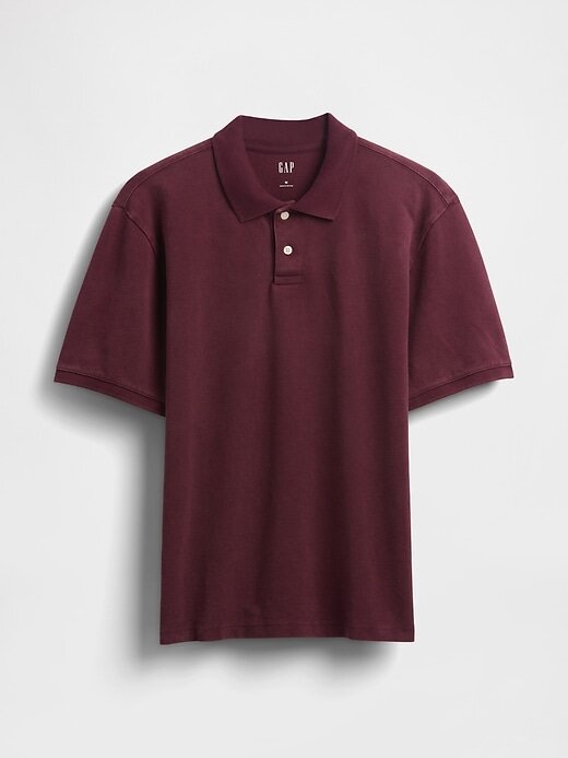 Lässiges Piqué-Poloshirt Lässiges Piqué-Poloshirt
