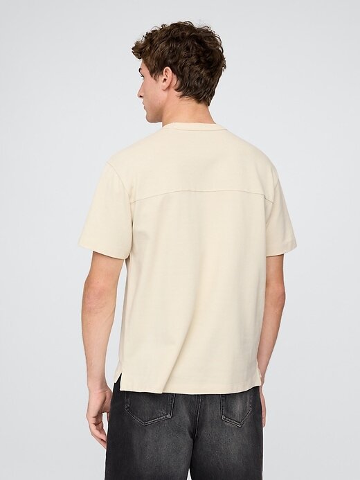 Lässiges Piqué-T-Shirt Lässiges Piqué-T-Shirt
