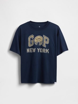 Lässiges T-Shirt mit Grafiklogo für Kinder