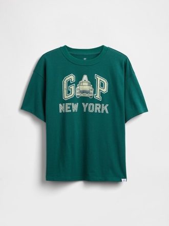 Lässiges T-Shirt mit Grafiklogo für Kinder