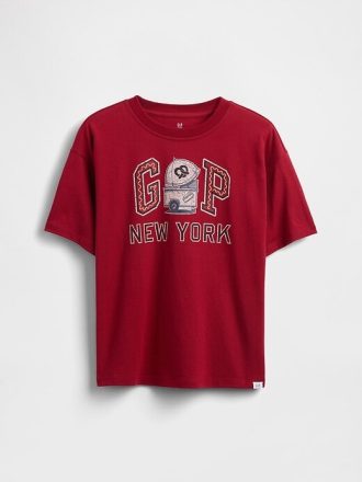 Lässiges T-Shirt mit Grafiklogo für Kinder