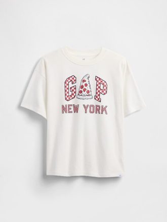 Lässiges T-Shirt mit Grafiklogo für Kinder