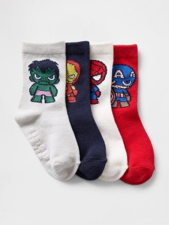 Marvel Crew-Socken für Babys und Kleinkinder (4er-Pack)