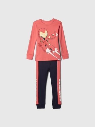 Marvel-Pyjama-Set aus gebürsteter Bio-Baumwolle für Babys und Kleinkinder