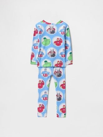 Marvel-Pyjama-Set aus gebürsteter Bio-Baumwolle für Babys und Kleinkinder