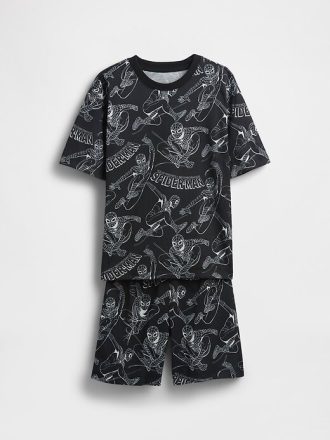 Marvel Spider-Man Pyjama-Shorts-Set aus recyceltem Material für Kinder