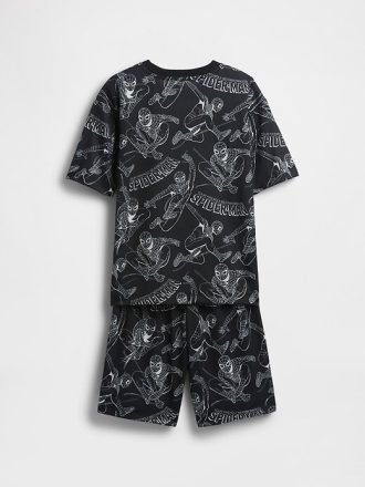 Marvel Spider-Man Pyjama-Shorts-Set aus recyceltem Material für Kinder