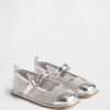 Mary Jane-Ballerinas aus Metallic-Mesh für Kleinkinder