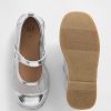 Mary Jane-Ballerinas aus Metallic-Mesh für Kleinkinder