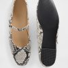 Mary Jane-Ballerinas mit Schlangenmuster Mary Jane-Ballerinas mit Schlangenmuster