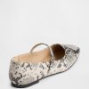 Mary Jane-Ballerinas mit Schlangenmuster Mary Jane-Ballerinas mit Schlangenmuster