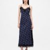 Maxi-Slip-Kleid mit Spitzenbesatz Maxi-Slip-Kleid mit Spitzenbesatz