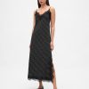 Maxi-Slip-Kleid mit Spitzenbesatz Maxi-Slip-Kleid mit Spitzenbesatz