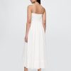 Maxikleid aus Baumwollgaze mit gemischten Materialien Maxikleid aus Baumwollgaze mit gemischten Materialien