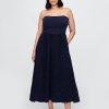 Maxikleid aus Baumwollgaze mit gemischten Materialien Maxikleid aus Baumwollgaze mit gemischten Materialien