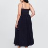 Maxikleid aus Baumwollgaze mit gemischten Materialien Maxikleid aus Baumwollgaze mit gemischten Materialien