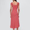 Maxikleid aus Crêpe mit Herzausschnitt Maxikleid aus Crêpe mit Herzausschnitt