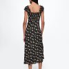 Maxikleid aus Crêpe mit Herzausschnitt Maxikleid aus Crêpe mit Herzausschnitt