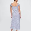 Maxikleid aus Crêpe mit Herzausschnitt Maxikleid aus Crêpe mit Herzausschnitt
