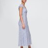 Maxikleid aus Crêpe mit Herzausschnitt Maxikleid aus Crêpe mit Herzausschnitt