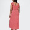 Maxikleid aus Crêpe mit Herzausschnitt Maxikleid aus Crêpe mit Herzausschnitt