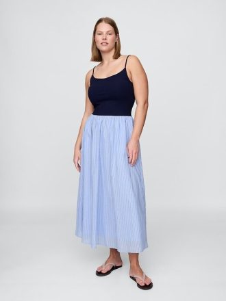 Maxikleid aus kompaktem Jersey-Mix