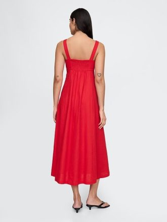 Maxikleid aus Leinenmischung