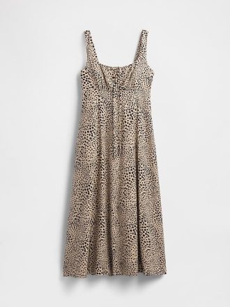 Maxikleid aus Leinenmischung