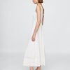 Maxikleid aus Leinenmischung mit eckigem Ausschnitt Maxikleid aus Leinenmischung mit eckigem Ausschnitt