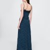 Maxikleid mit Herzausschnitt und Krepp-Spitzenbesatz Maxikleid mit Herzausschnitt und Krepp-Spitzenbesatz